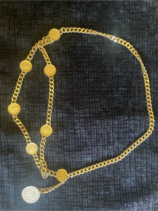 Carolee Accessories - Carolee Gold-Tone Coin Link Necklace or Belt 38”